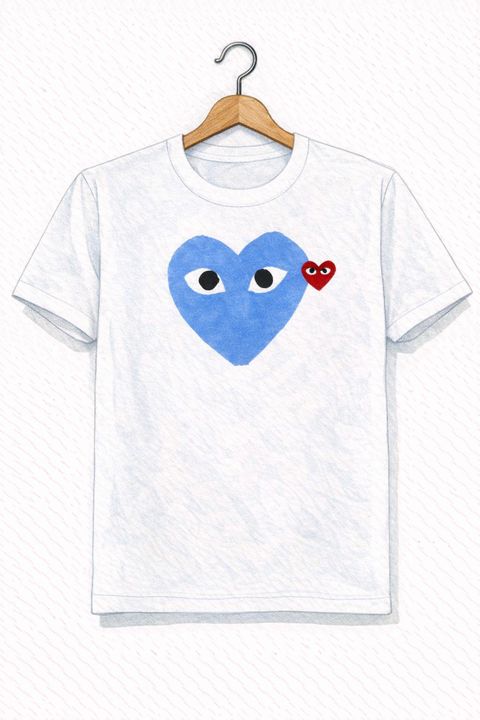 PLAYプレイコムデギャルソン RED EMBLEM Tシャツ(BLUE)☆新作発売！