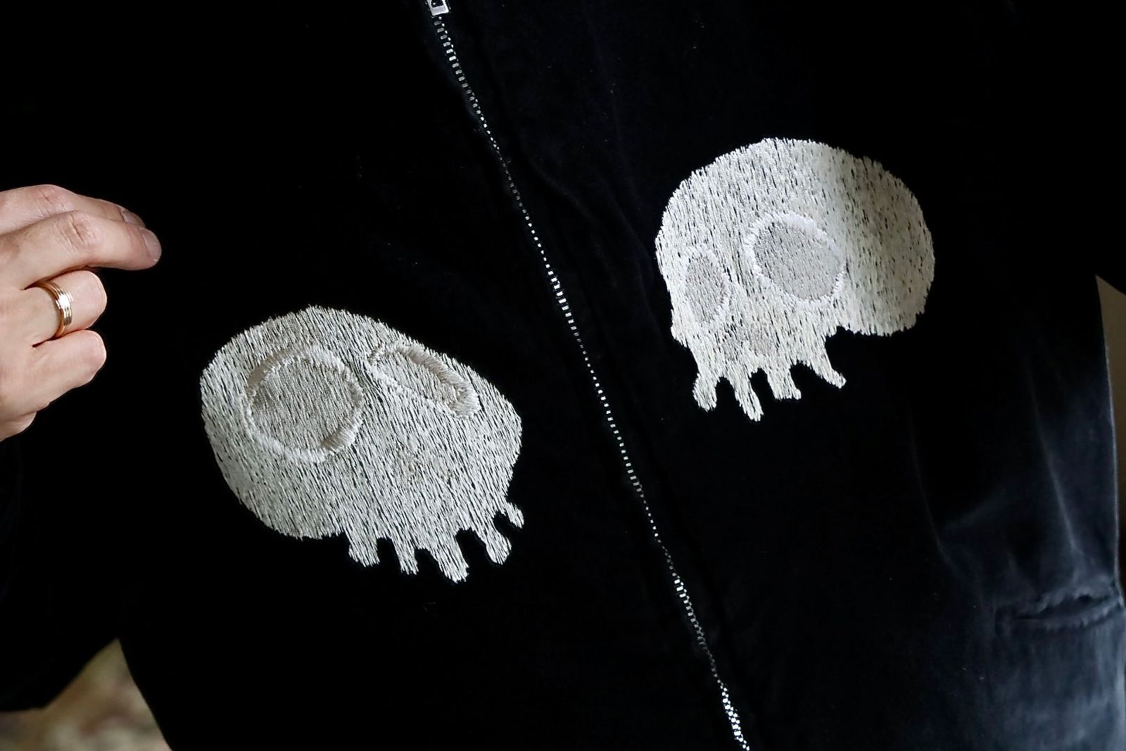 mononoke・made モノノケ・メイド  REVERSIBLE SKA JAMBER"BLACK"スタイル