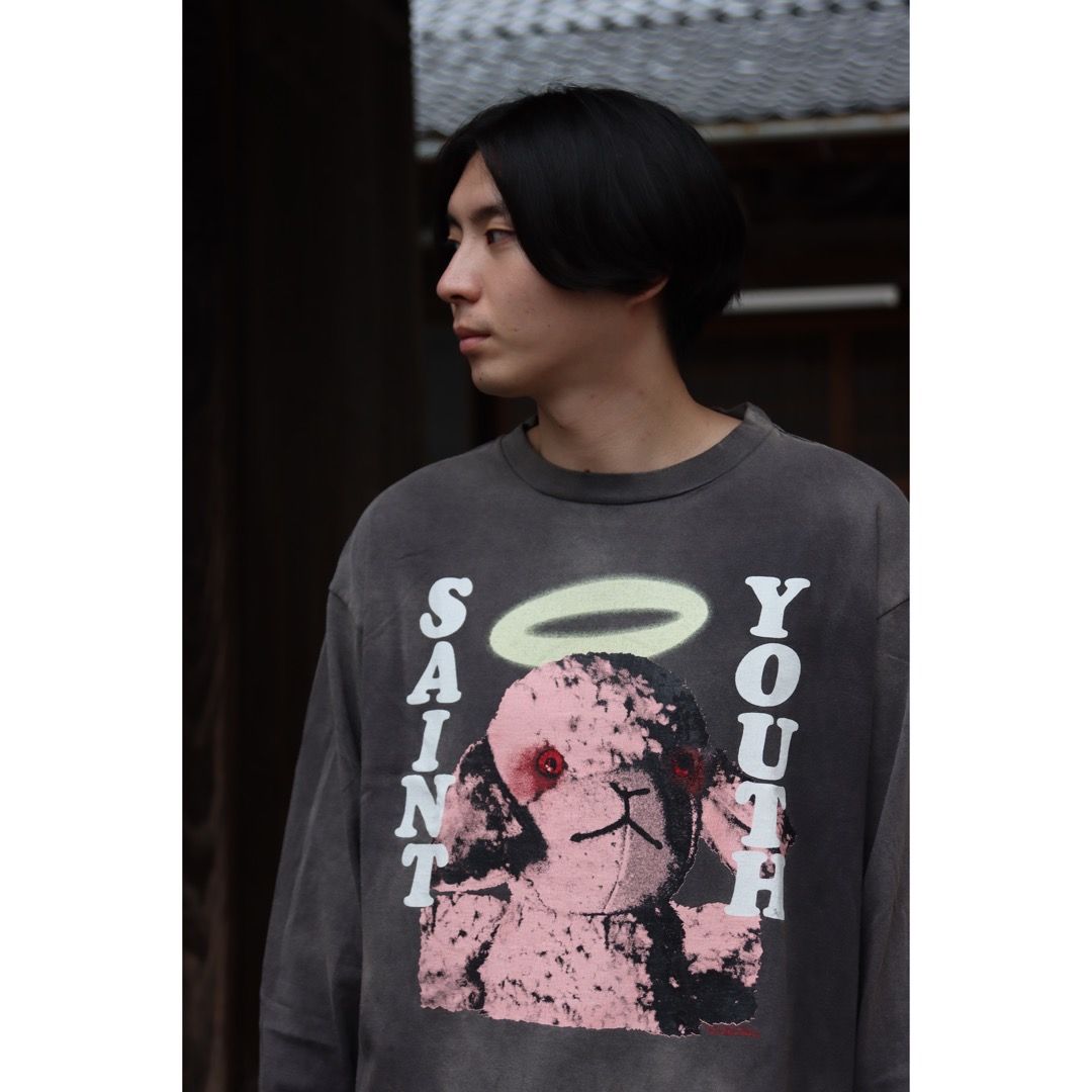 ©SAINT M×××××× LS TEE_PINKSHEEP(SM-A21-0000-019)BLACK style