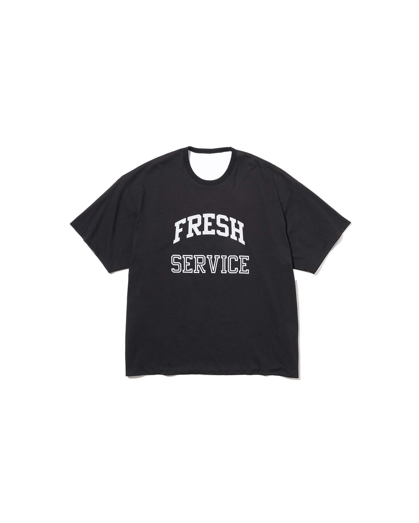 フレッシュサービス REVERSIBLE S/S TEE (FSC252-70040)BLACK