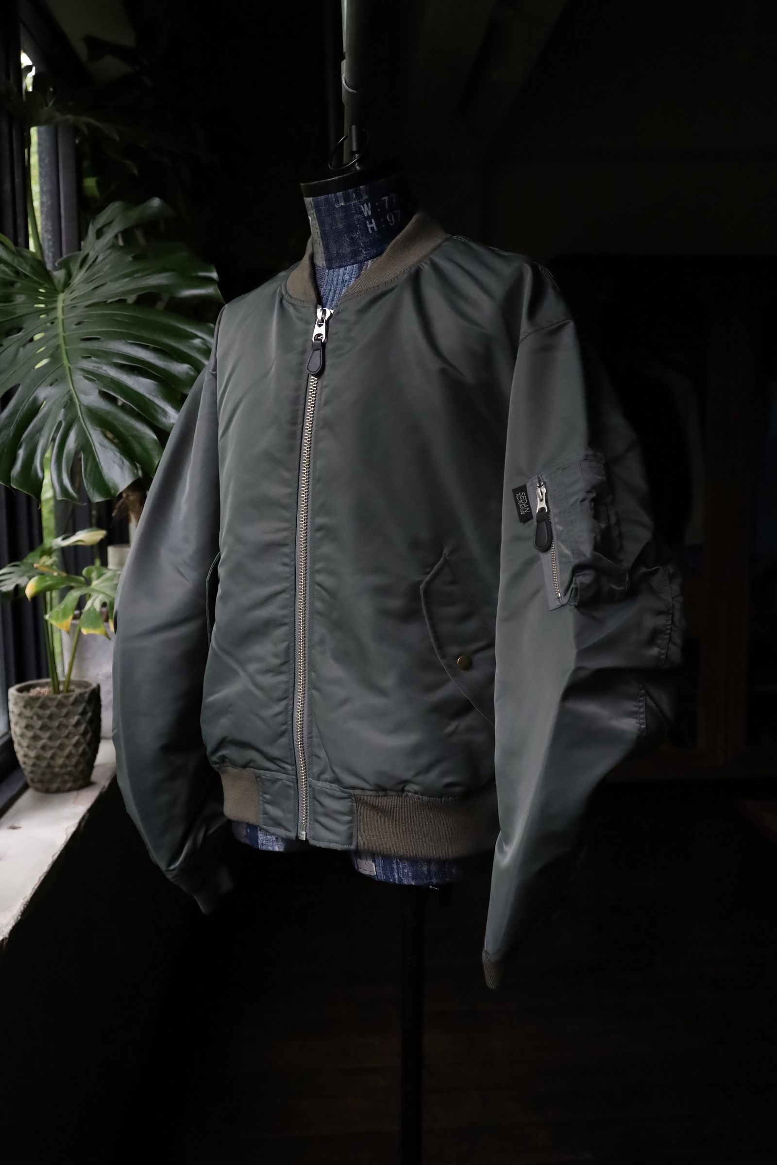 セダンオールパーパス FW24 Reversible CORDURA Flight Jacket(SD24F-JK05) Sage Green × Orange