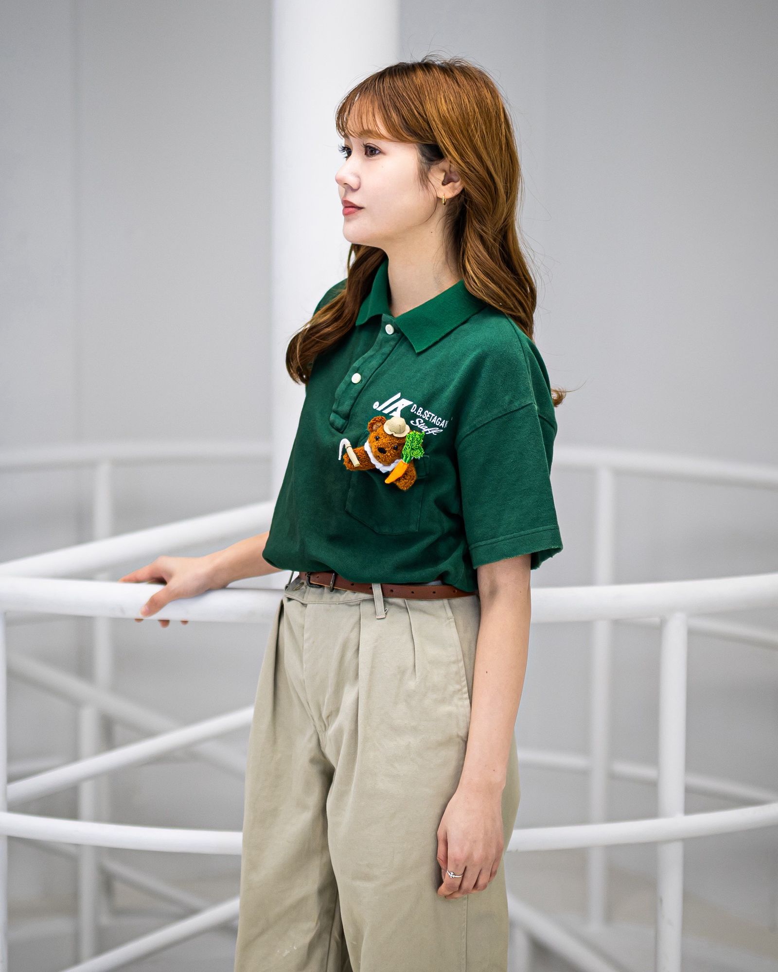 doublet ダブレット26SS POLO SHIRT WITH MY WORKWEAR BEAR (26SS22CS242) GREEN★2月14日(土)発売！