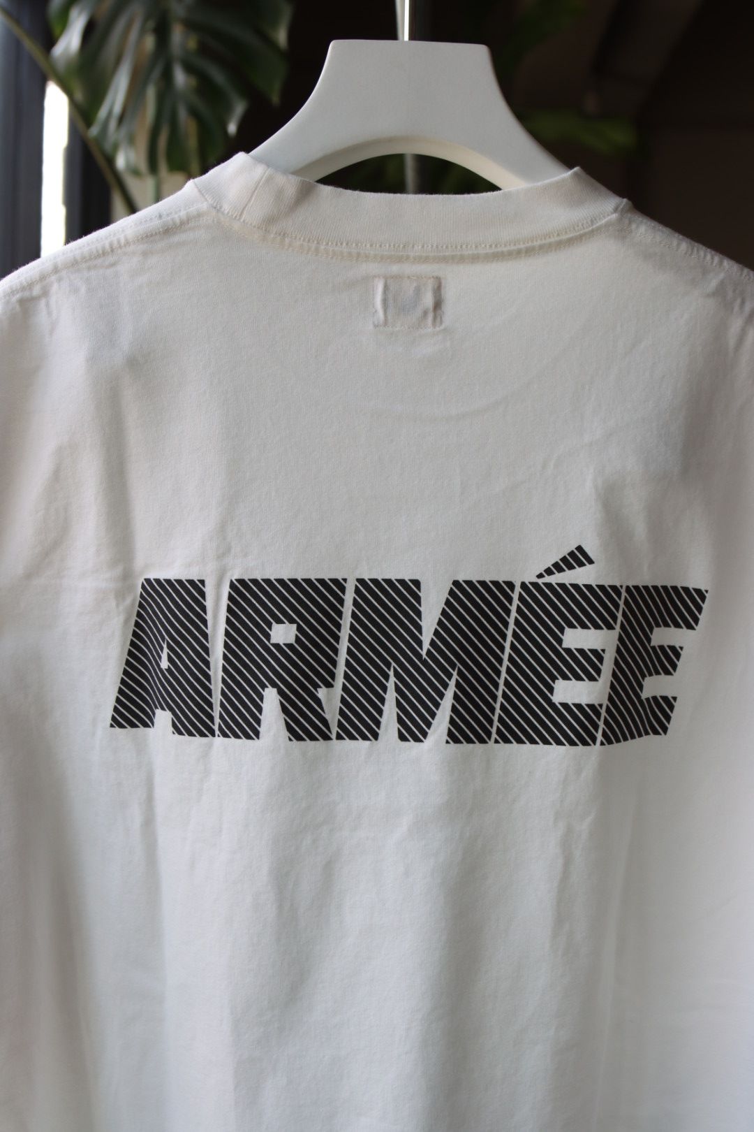 blurhms - ブラームス 23SS ARMEE Print Tee BIG (bROOTS23S34-B)WHITE