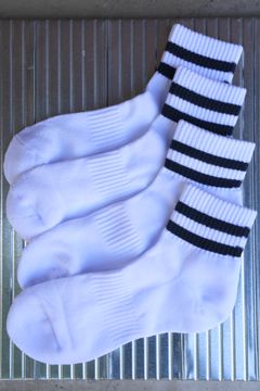 フレッシュサービスソックス 2-PACK LINE SHORT SOCKS (NAVY)☆再入荷！