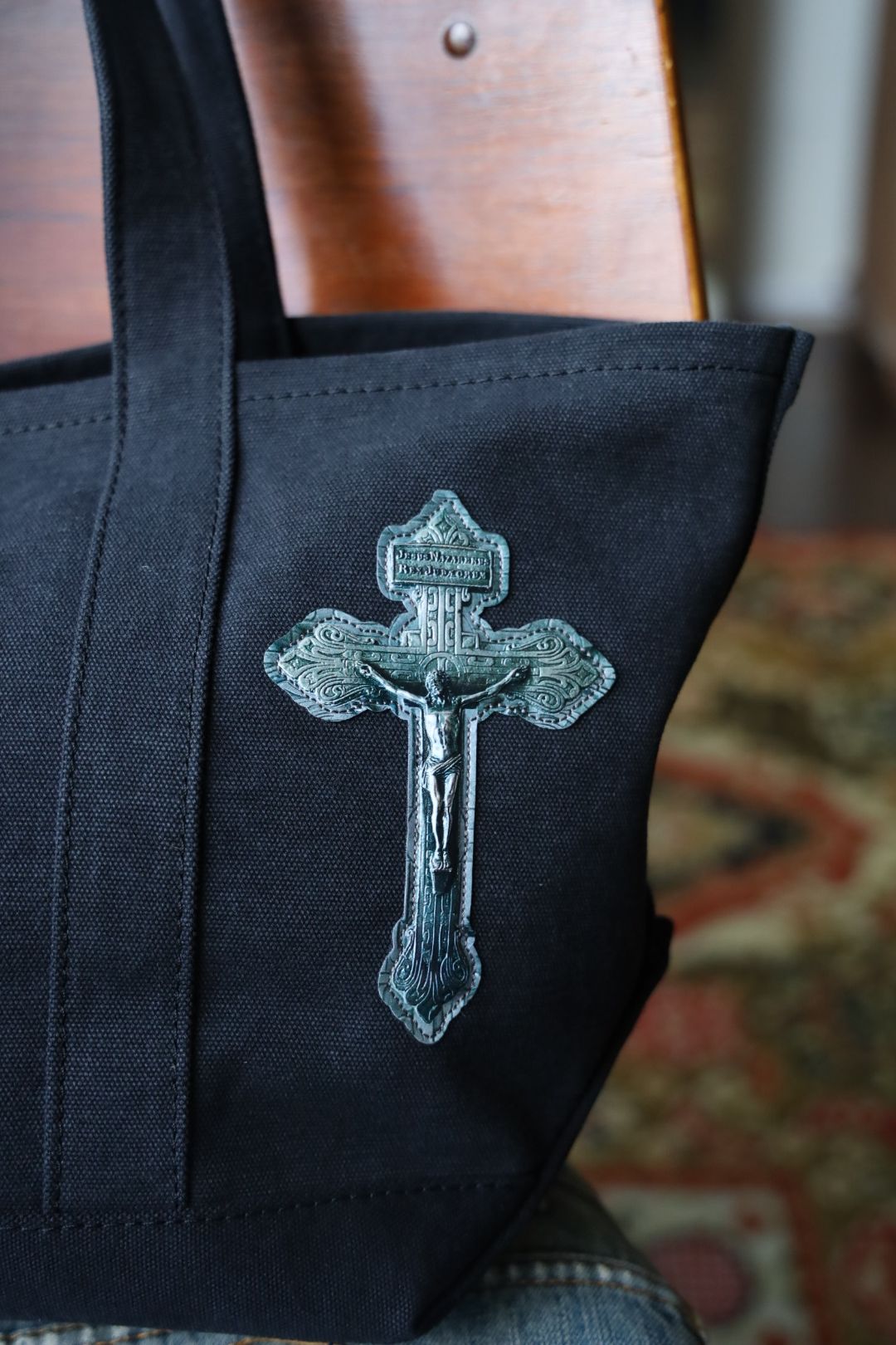 トーキングアバウト ジ アブストラクション 25AW CROSS TOTE BAG S (2526AW-AC-009)BLACK☆新作発売！
