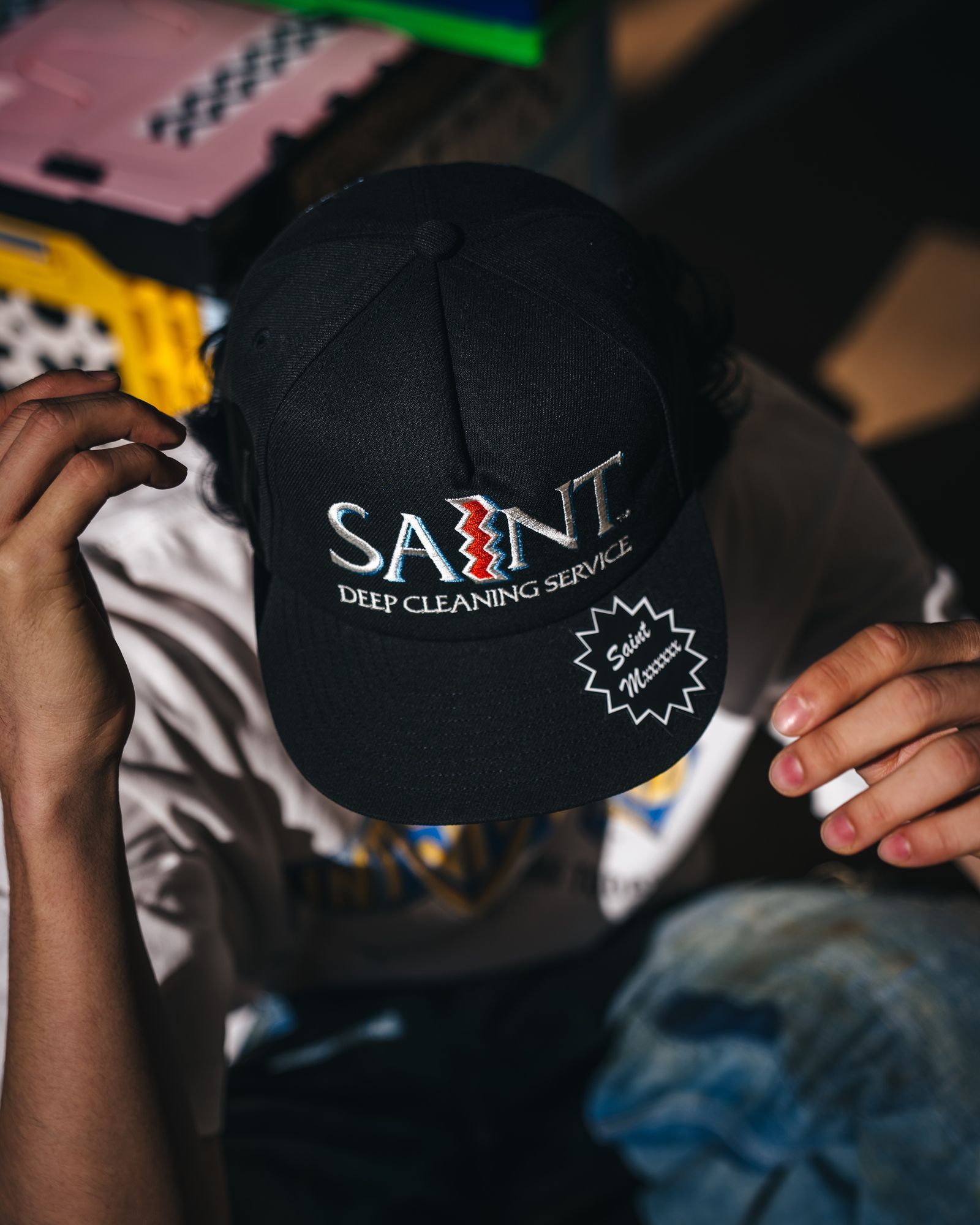 セントマイケル 26SS CAP/SAINT(SM-MK8-0000-079)BLACK☆2月21日(土)10:00発売！