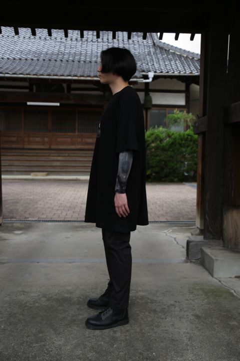 yohji yamamotoBIG半袖プリントTシャツ(HX-T94-077) style.2021.6.13