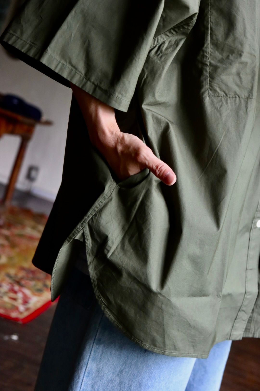 FreshService UTILITY S/S B.D SHIRT"GREEN"スタイル