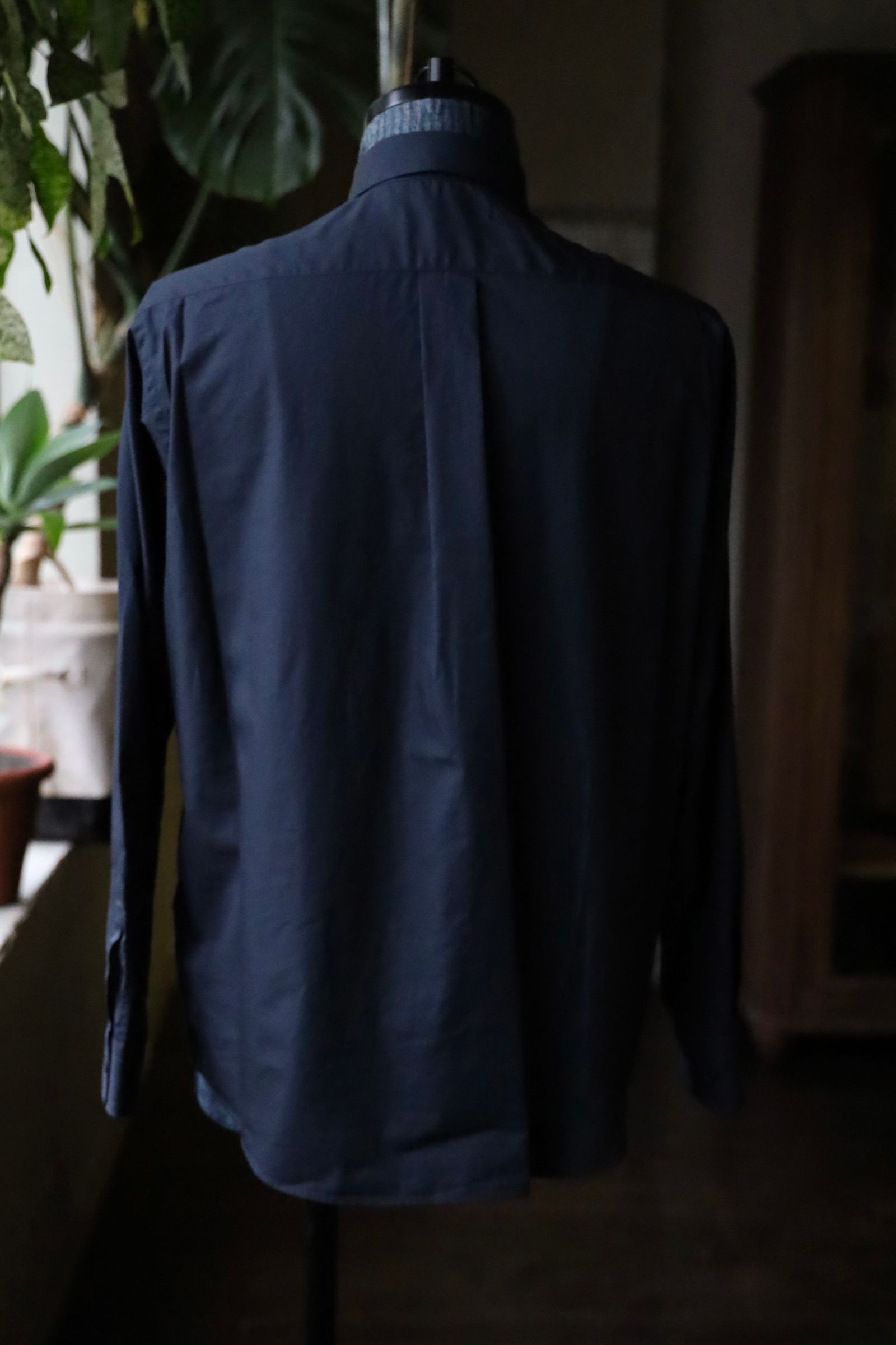 グラフペーパー シャツ Broad Regular Collar Shirt (GM253-50005B)NAVY☆7月19日(土)発売！