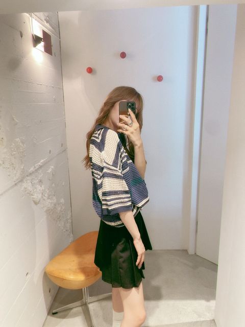 YOKE 新作BORDER MESH KNIT SKIPPER POLO SHIRT style.2024.5.23