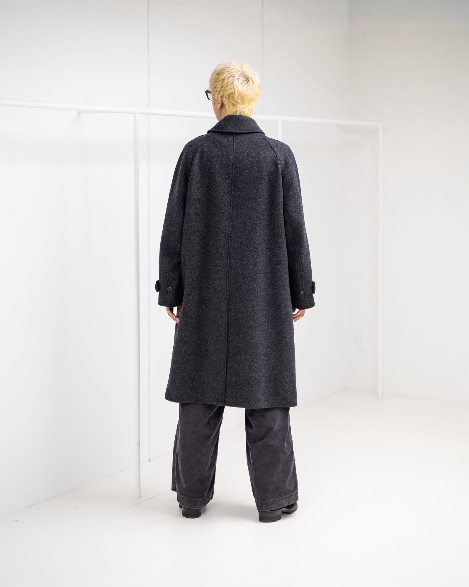 ANOTHER OFFICEアナザーオフィス Legacy Balmacaan Coat(AOEFCT003)Heather Charcoal☆11月6日(木)新作発売！