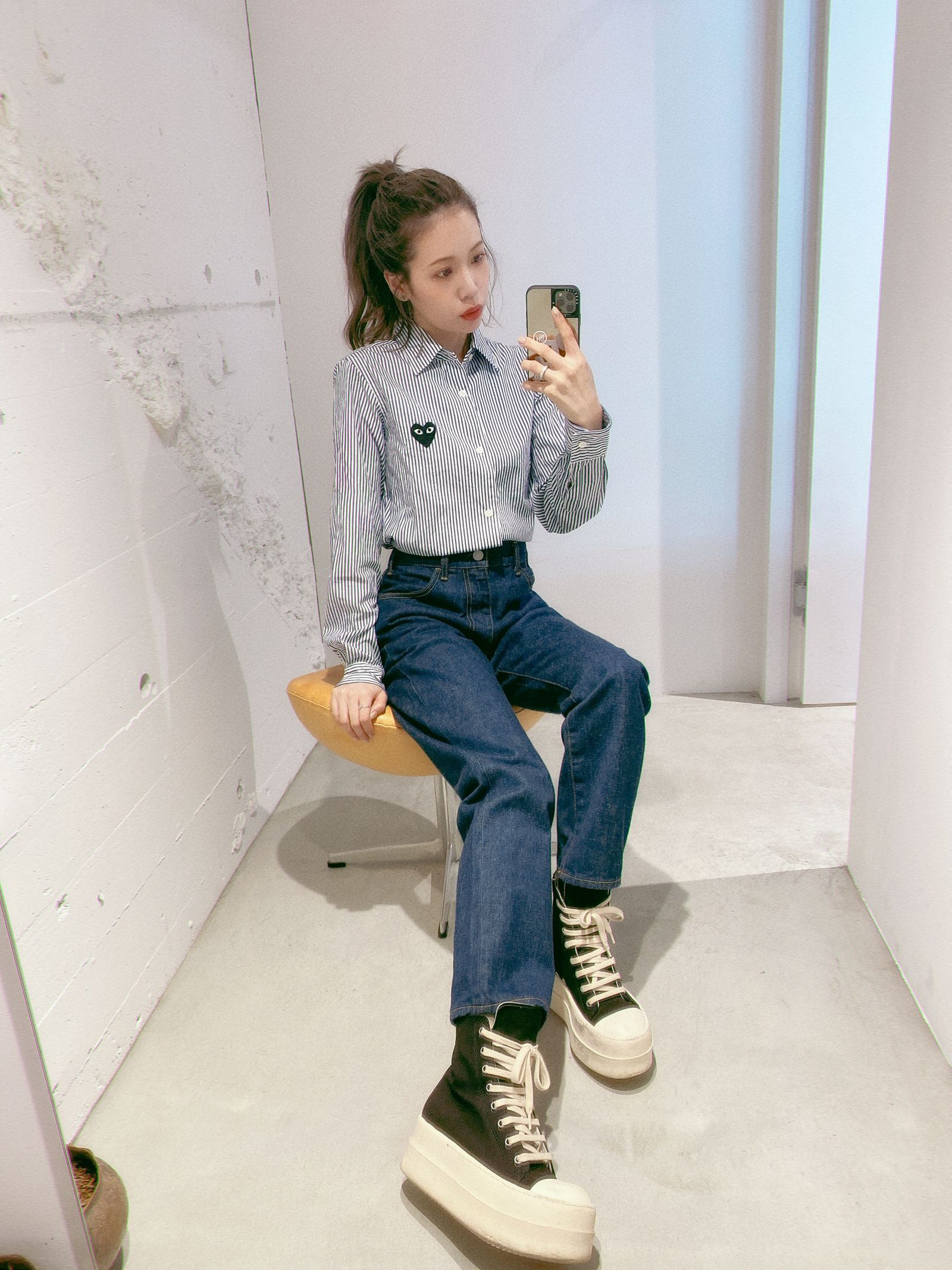 PLAY COMME des GARCONS レディースシャツ style.2024.4.22