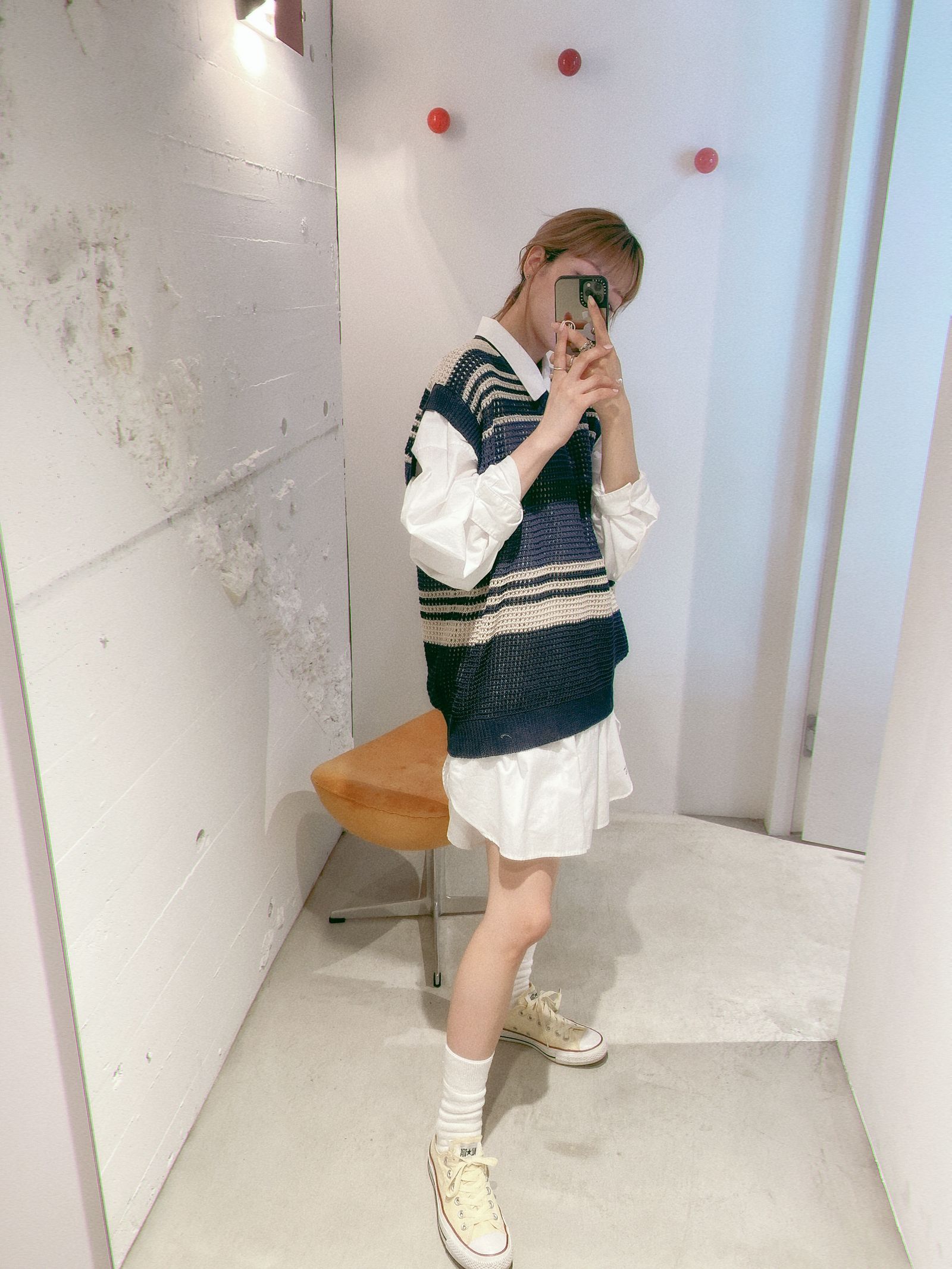 YOKE 新作BORDER MESH KNIT VEST style.2024.5.23 | 4816 | mark