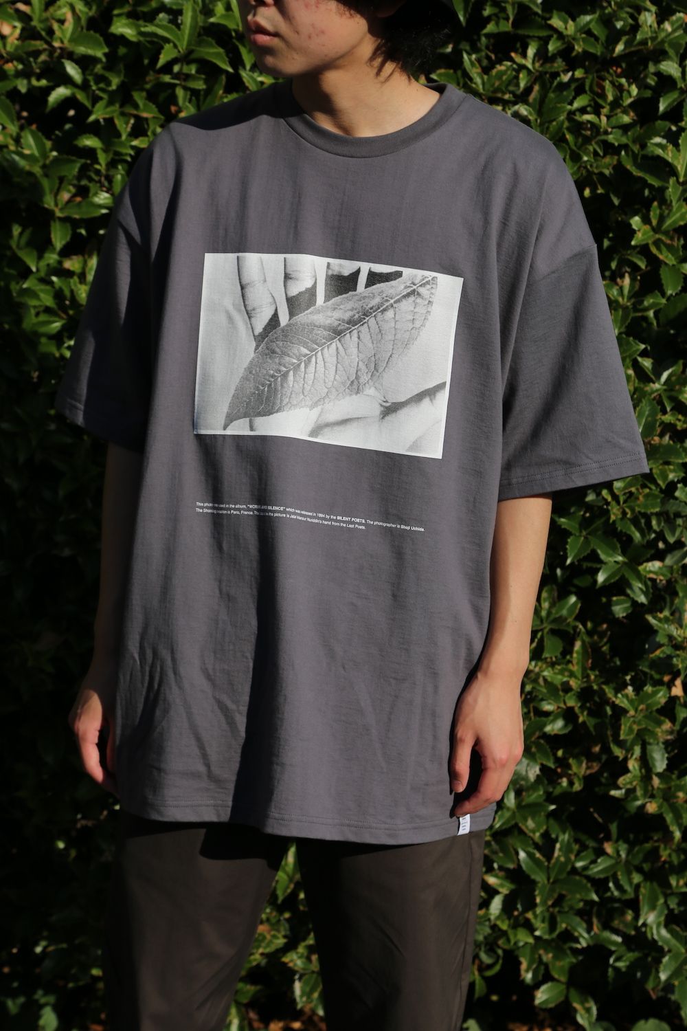 Graphpaper POET MEETS DUBWISE for Graphpaper Oversized Tee “WORDS AND SILENCE” style. 2021.06.21.