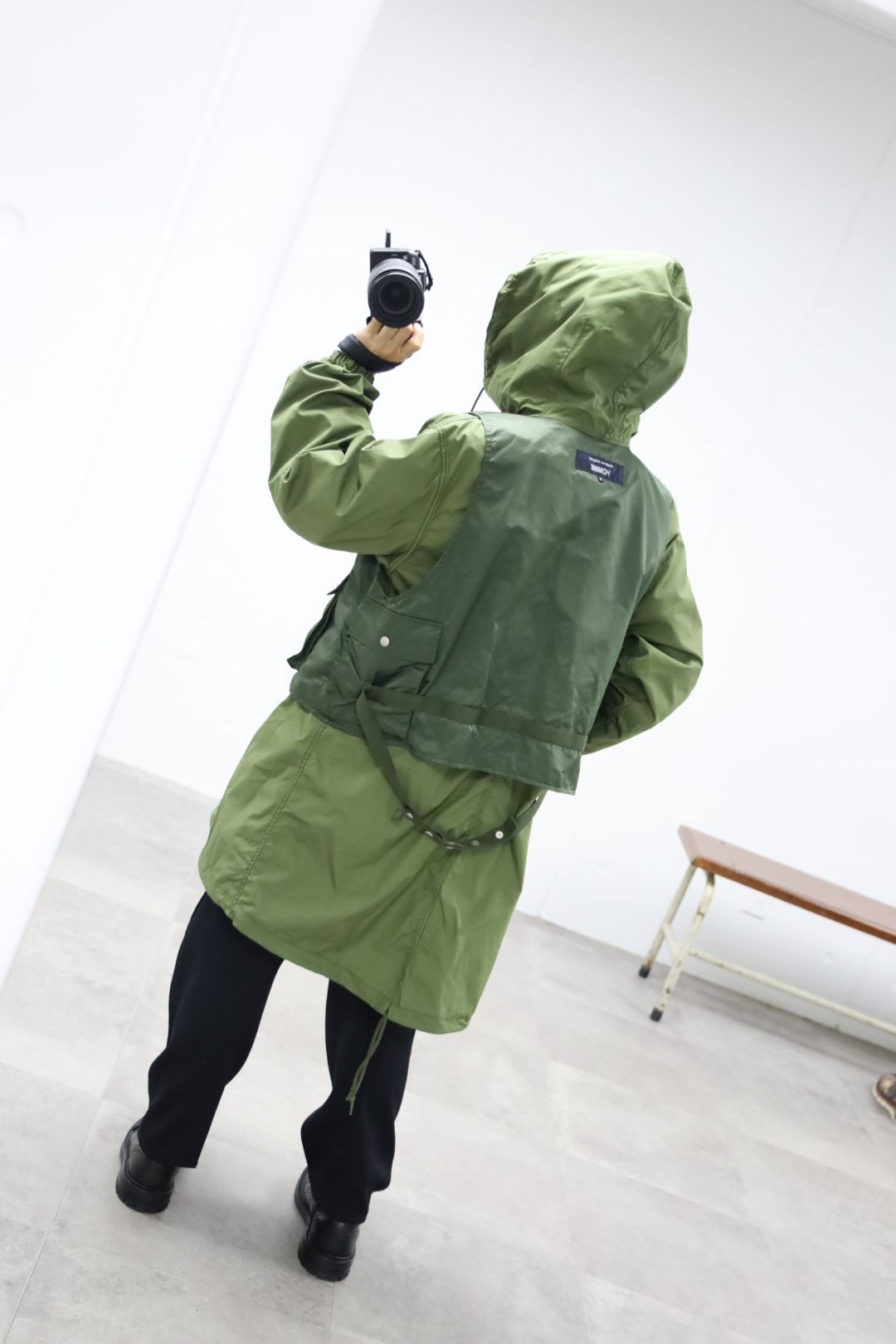 COMME des GARCONS HOMME 26FW リバーシブルモッズコートスタイル