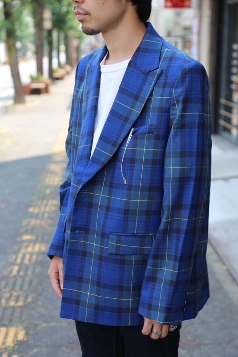 JieDa TARTAN CHECK JACKET "BLUE"Style.2020.8.22.