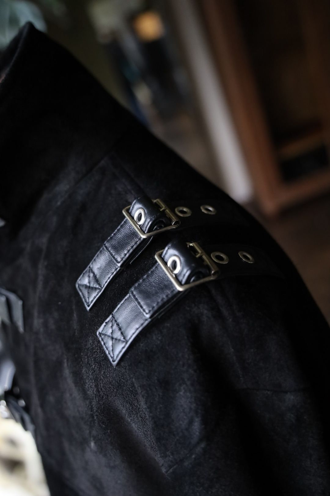 doublet 25AW BUCKLE OVERLOAD LEATHER JACKET(25AW06BL222)BLK SUEDE☆7月12日(土)発売！