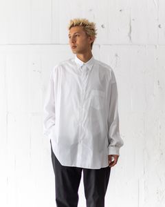 グラフペーパーシャツ Broad L/S Oversized Regular Collar Shirt(GM253-50001B)WHITE