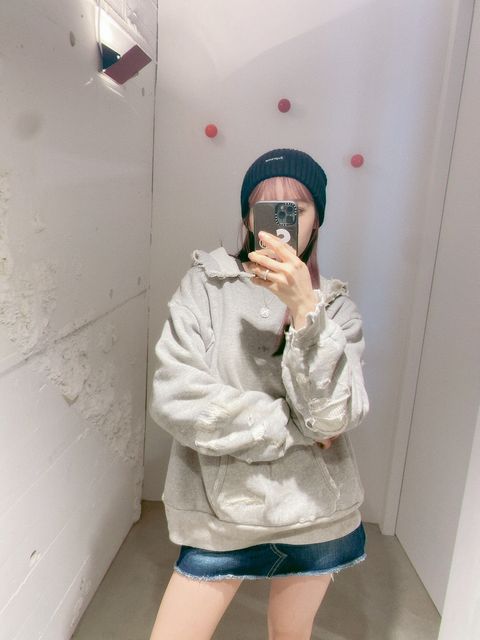 セントマイケル 新作DAMAGE HOODIE style.2024.3.8