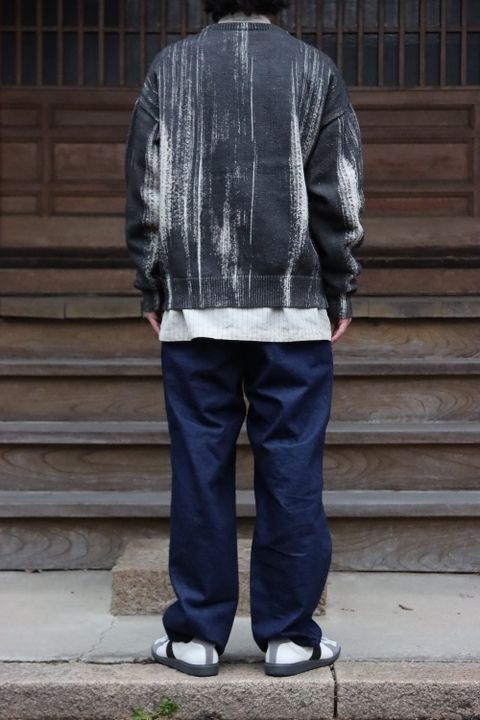 YOKE PRINTED COTTON CREWNECK SWEATER(YK22SS0347S) style.2022.02.27.