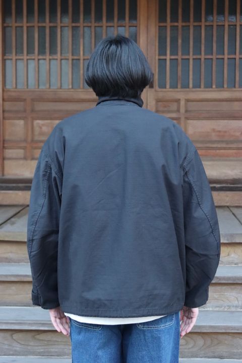 FreshService 22SS BACK SATIN FLIGHT JACKET(FSW-22-CT_25)NAVY style