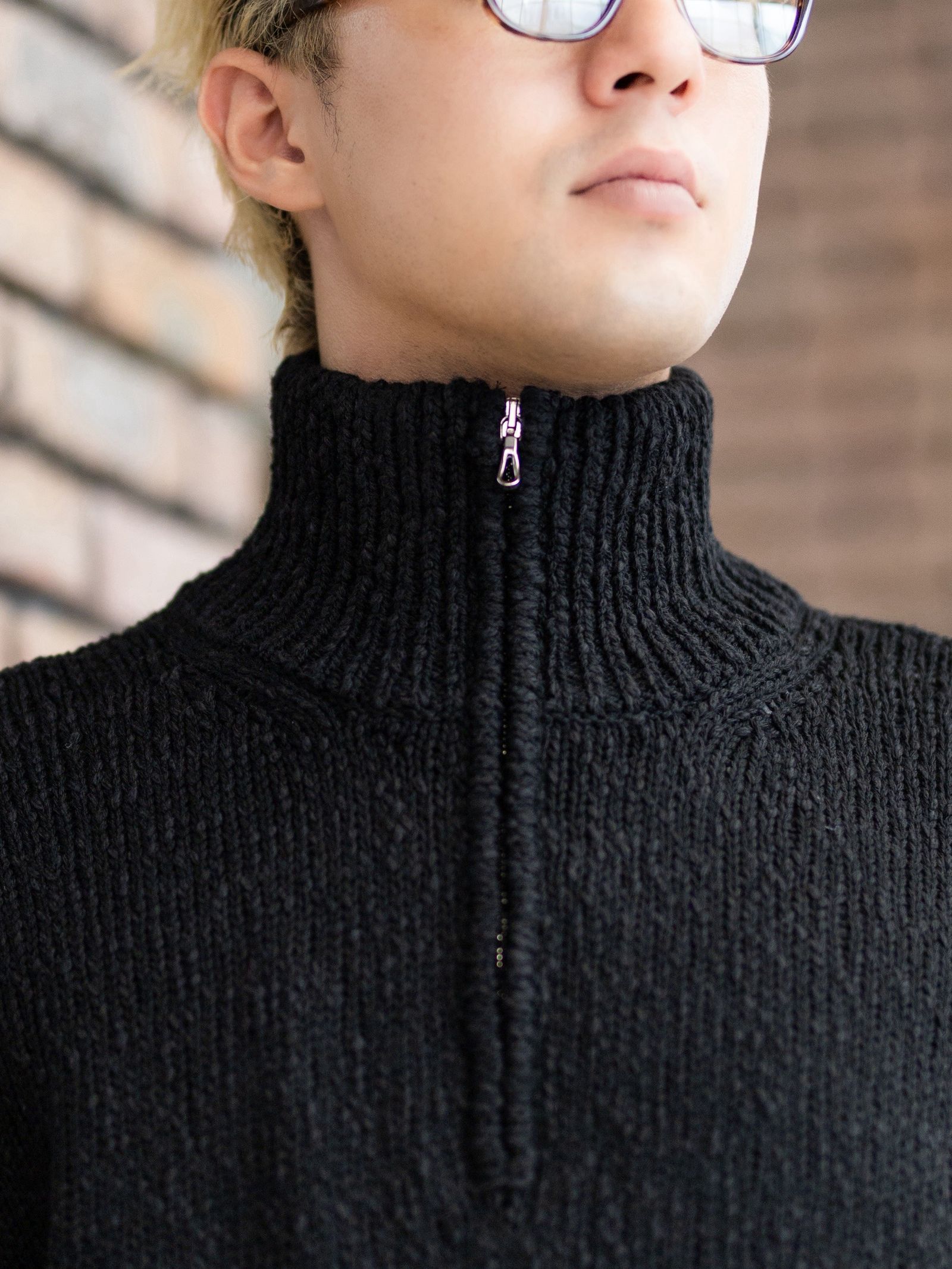 Graphpaper - グラフペーパー Cotton Wool Slub Oversized Half Zip