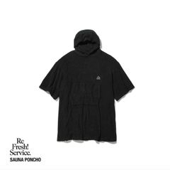 ReFresh!Service. サウナポンチョ SAUNA PONCHO(BLACK)☆再入荷しました！