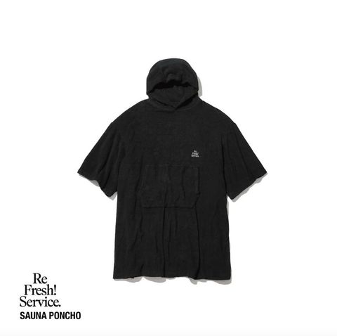 ReFresh!Service. サウナポンチョ SAUNA PONCHO(BLACK)☆再入荷しました！
