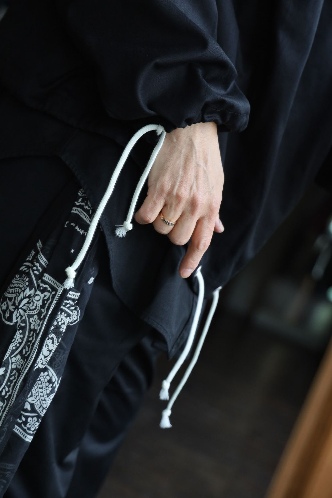 ファウンダ 25SS OXFORD HOODIE(015FD251013)BLACK