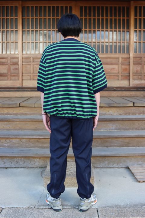 is-ness SHORT SLEEVE BASQUE SHIRT style.2022.3.6