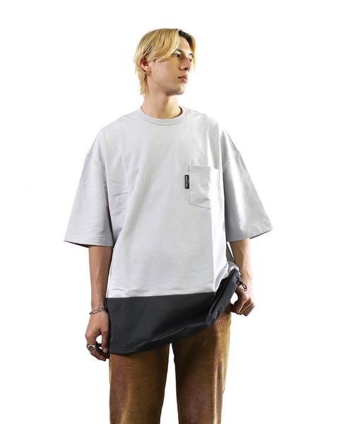 コムデギャルソンオム 24SS 異素材切り替えTシャツ style 2024.5.11