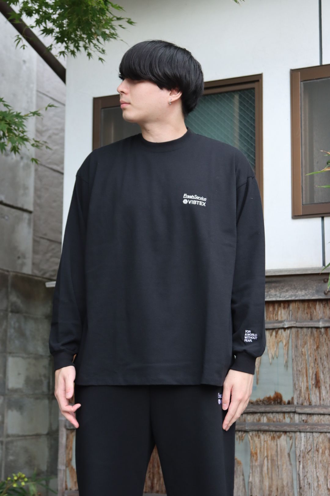 VIBTEX for FreshService “L/S CREW NECK TEE” style.2022.10.21 