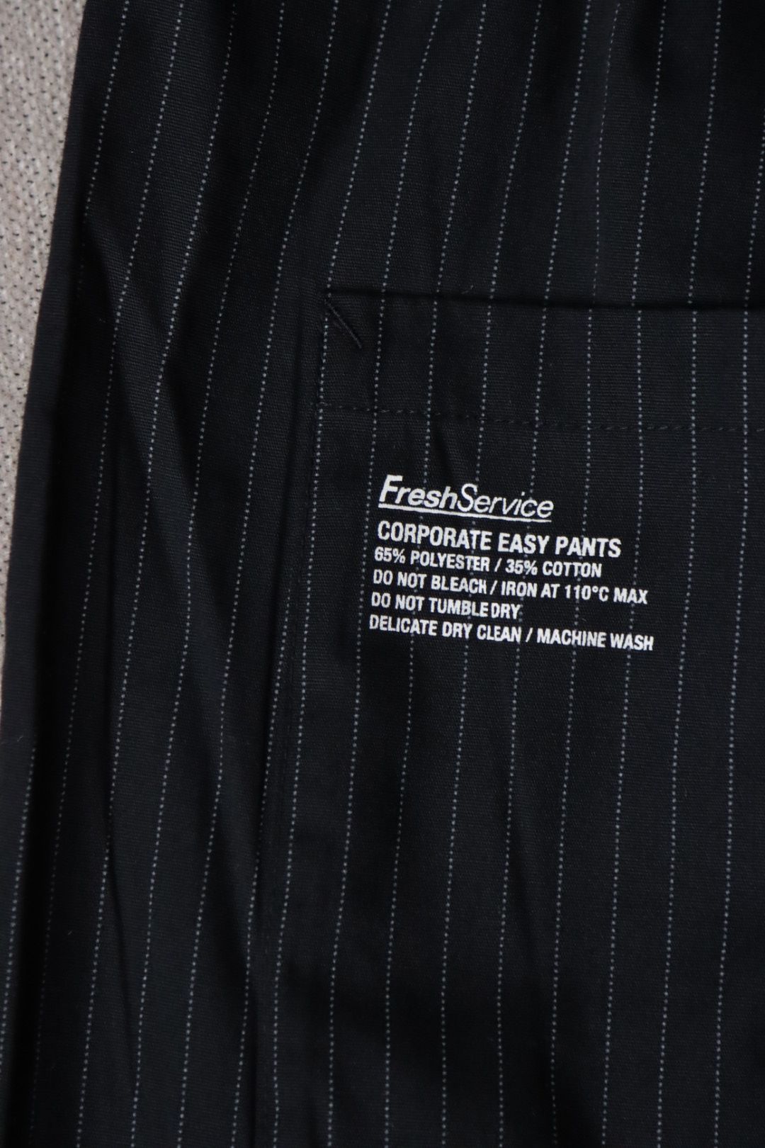 FreshService - フレッシュサービス Corporate Easy Pants(BLACK