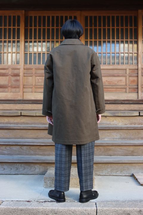 A.PRESSE  Motorcycle Half Coat"OLIVE"style