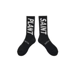 セントマイケル24AW SNT PLANT CP_SOCKS(SM-YS1-0000-C14)BLACK