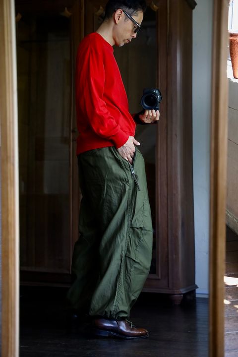 Gurankファティーグジャケット"KHAKI"スタイル