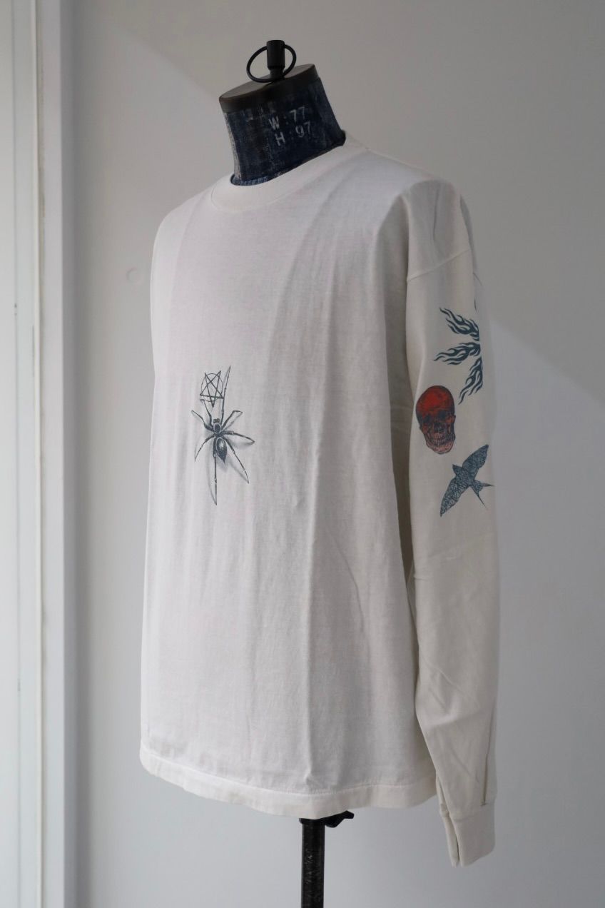 セントマイケル Tシャツ TATOO DW_LS TEE(SM-HR1-0000-C29)WHITE★9月13日(土)発売！