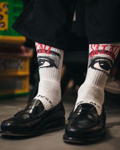 セントマイケル 26AW EYE_SOCKS(SM-MK1-0000-110)GRAY☆7月6日(月)発売！