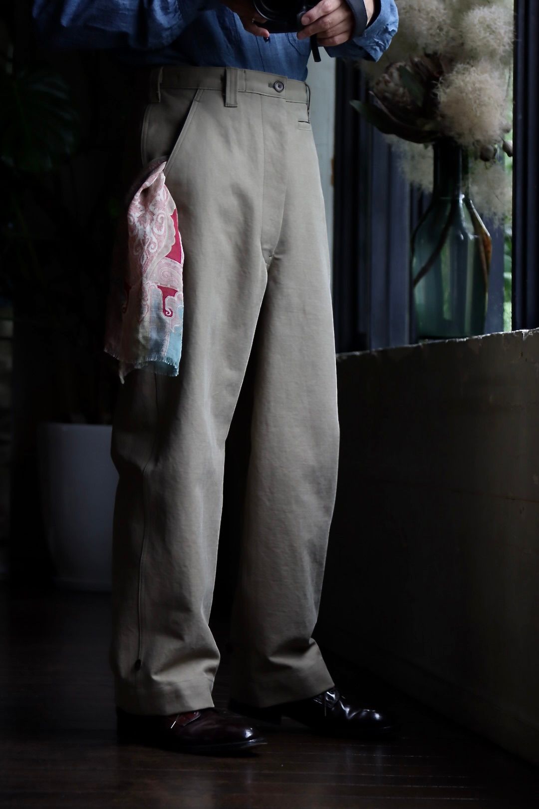 アプレッセ23AWシャツ BB Washed Chambray Shirt(23SAP-02-09M)INDIGO