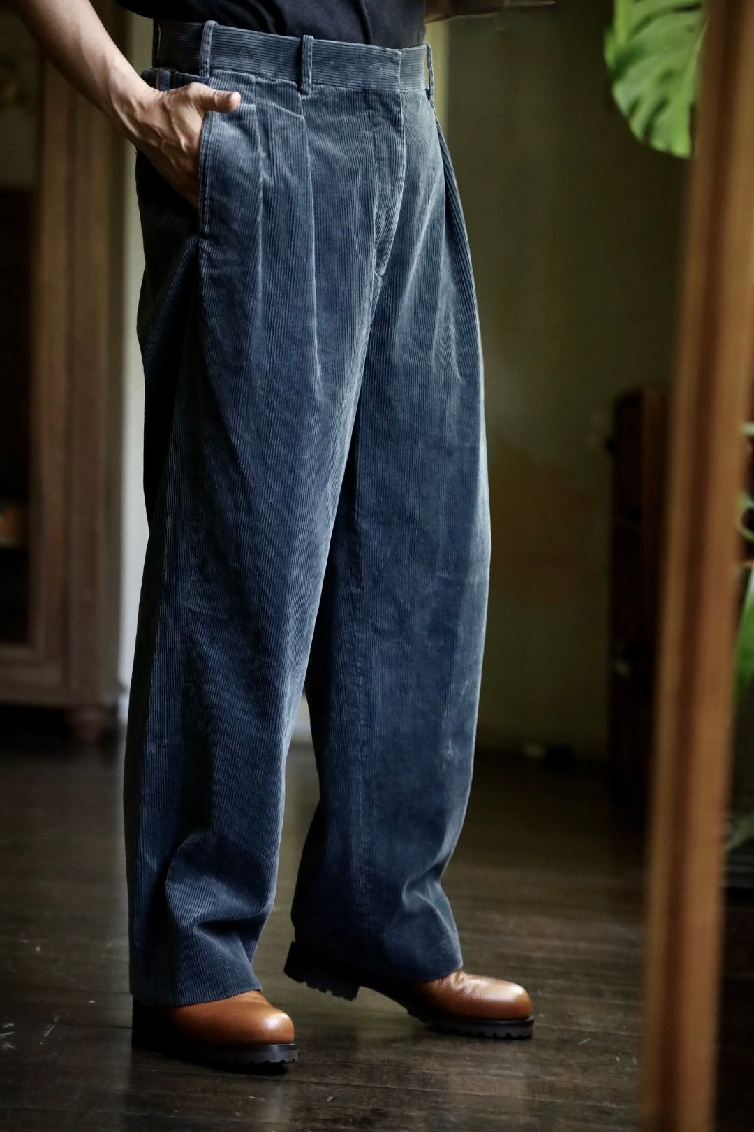 アプレッセ Vintage Corduroy Trousers(24AAP-04-16H)GRAY☆9月7日(土)発売！