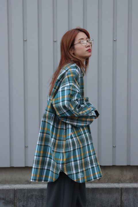 FreshService 22AW CORPORATE CHECK REGULAR COLLAR SHIRT style.2022.10.29