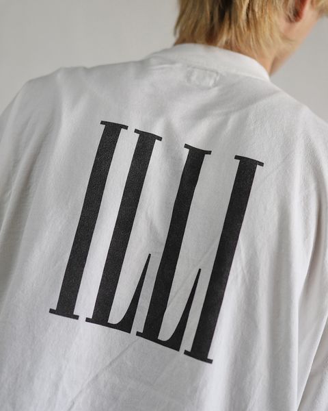 ブラームスルーツストック24SS blurhms ILLI-NOISE ROCK Print Tee WIDE(White) style 2024.3.21