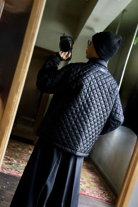 COMME des GARCONS HOMME 26FW リバーシブルキルティングジャケット"BLACK"スタイル