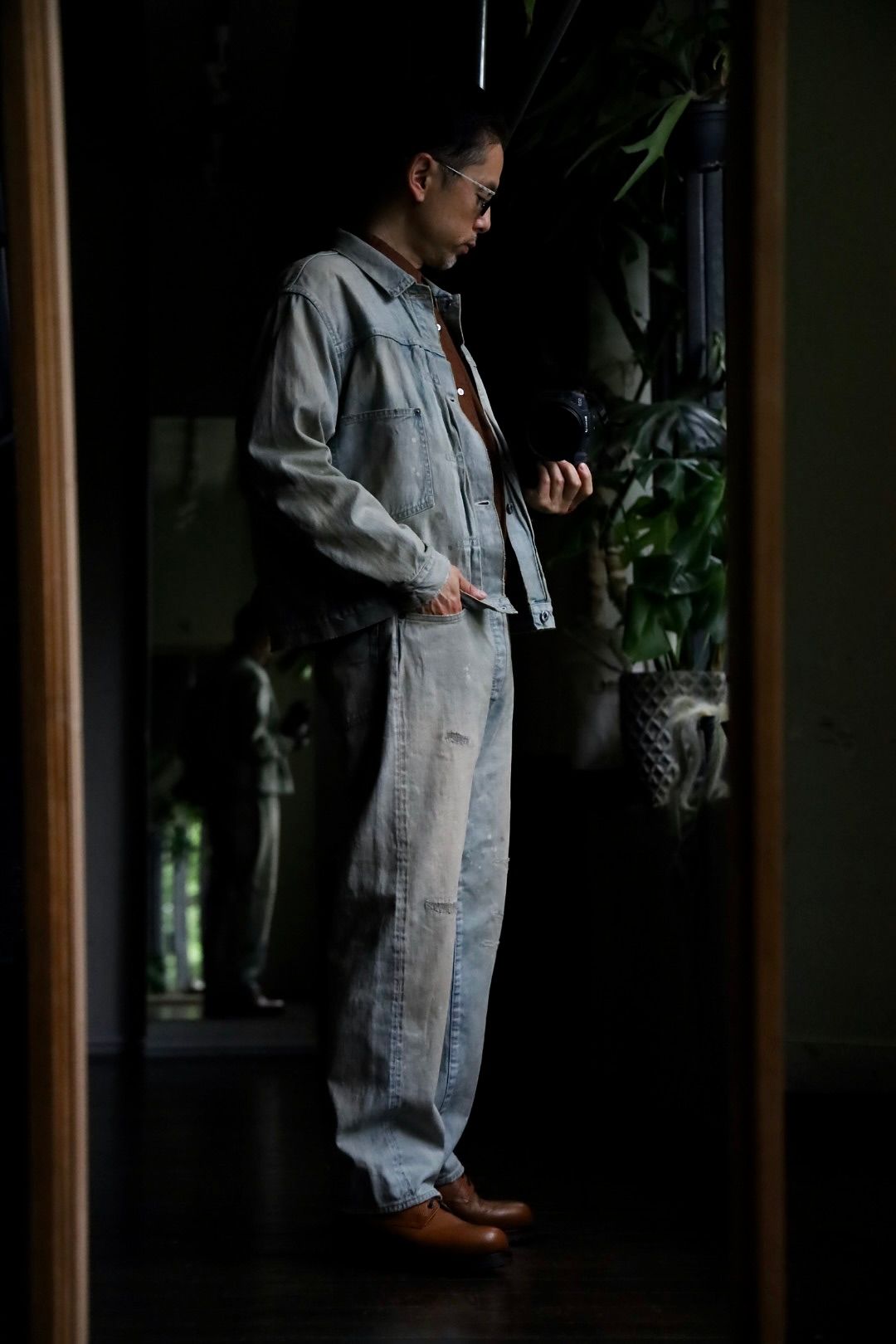 Washed Denim Wide Pants(24AAP-04-18H) BLEACH