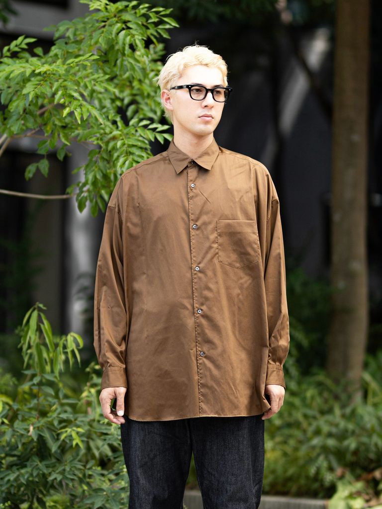 Graphpaper Silicon Poplin Oversized Regular Collar Shirt 8月8日(土)新作発売！