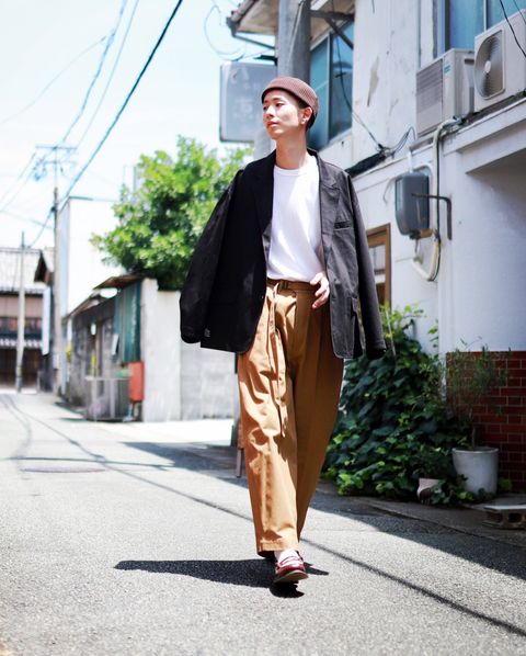 blurhms ブラームス 23FW Belted Chinosスタイル