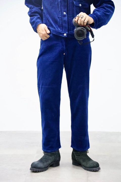 FOUNDOUR  COLOR DENIM JACKET MARK スタイル