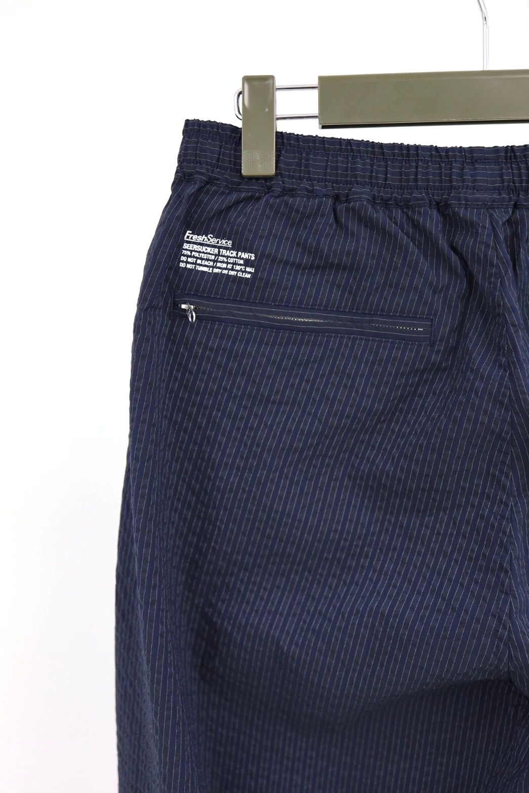 フレッシュサービス SEERSUCKER TRACK PANTS (FSC261-40227)NAVYxBLACK