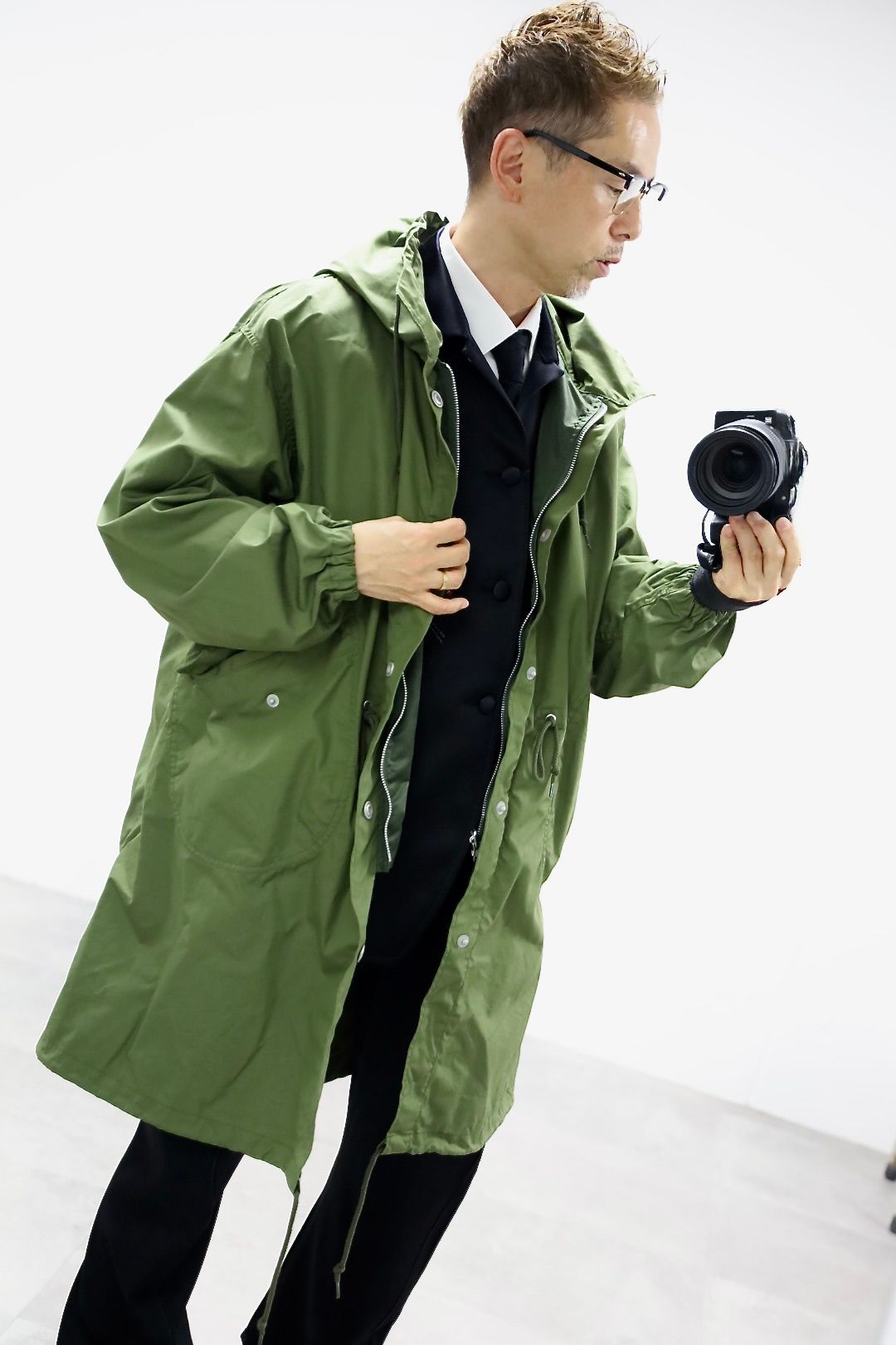 COMME des GARCONS HOMME 26FW リバーシブルモッズコートスタイル
