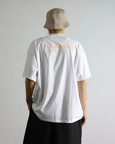 FreshService CORPORATE PRINTED S/S TEE(ORENGE)style 2024.4.26
